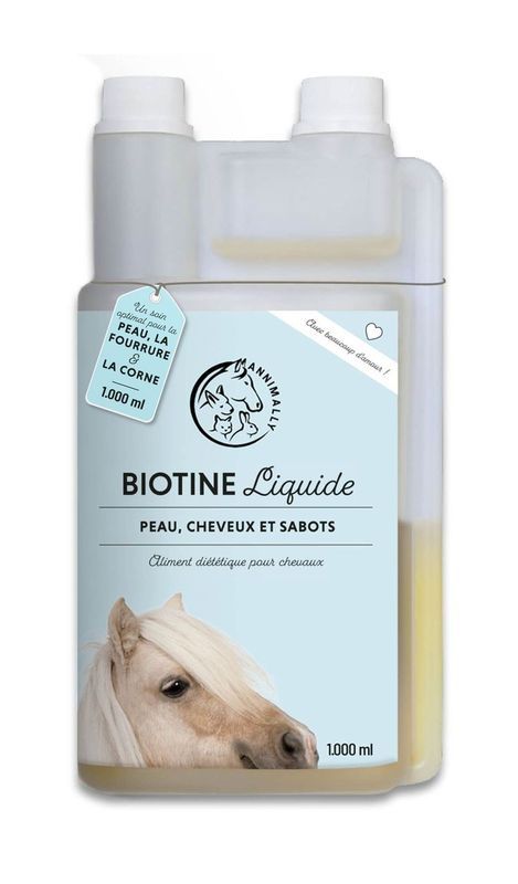 Texte avec logo. Recommandations alimentaires : 25 ml par 600 kg de poids corporel. Contenu : 1 000 ml. Fabriqué en Allemagne. Sans délai d'attente.