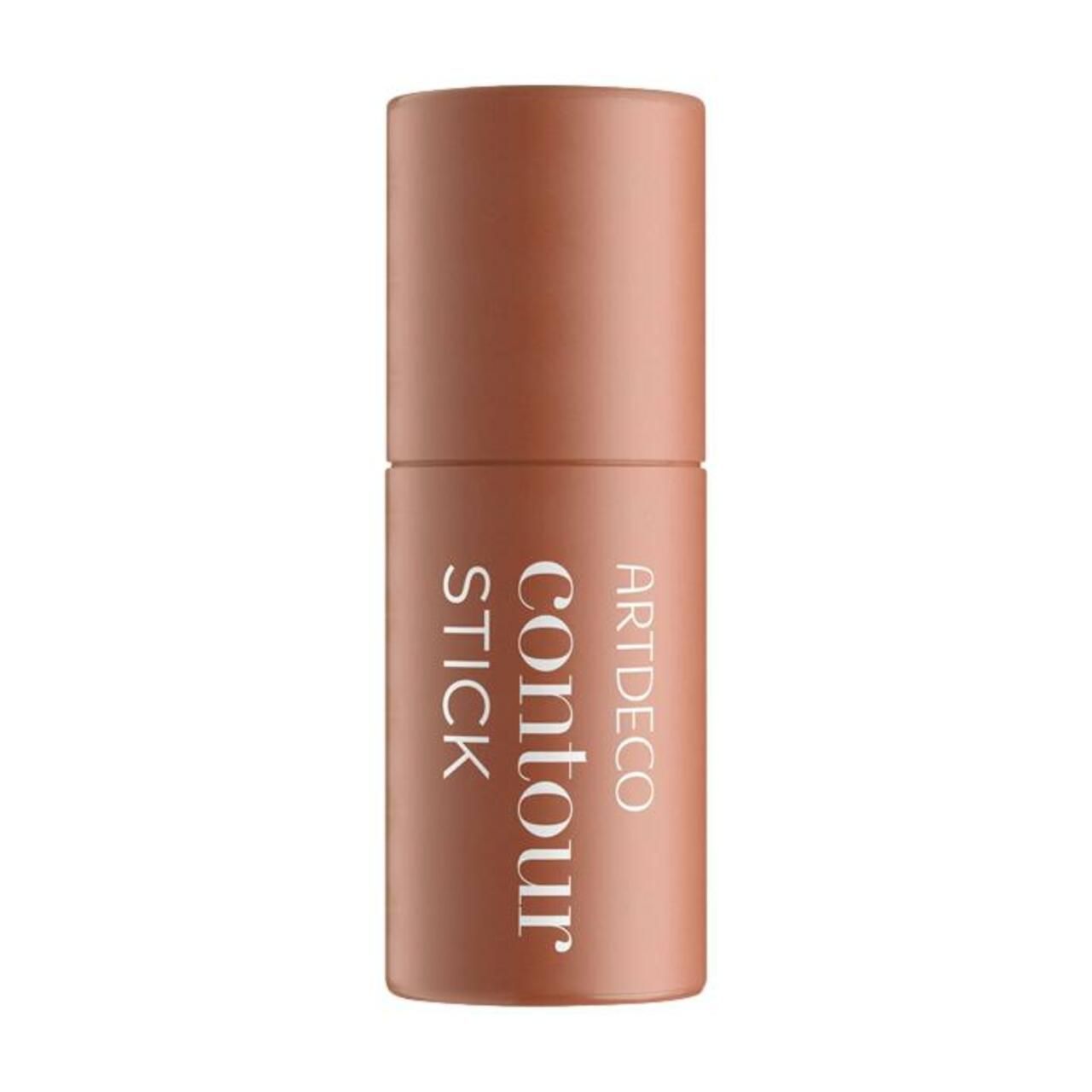 Artdeco Contour Stick. Gesloten, bruine stick met productnaam en merk gedrukt. Cilindrische vorm.