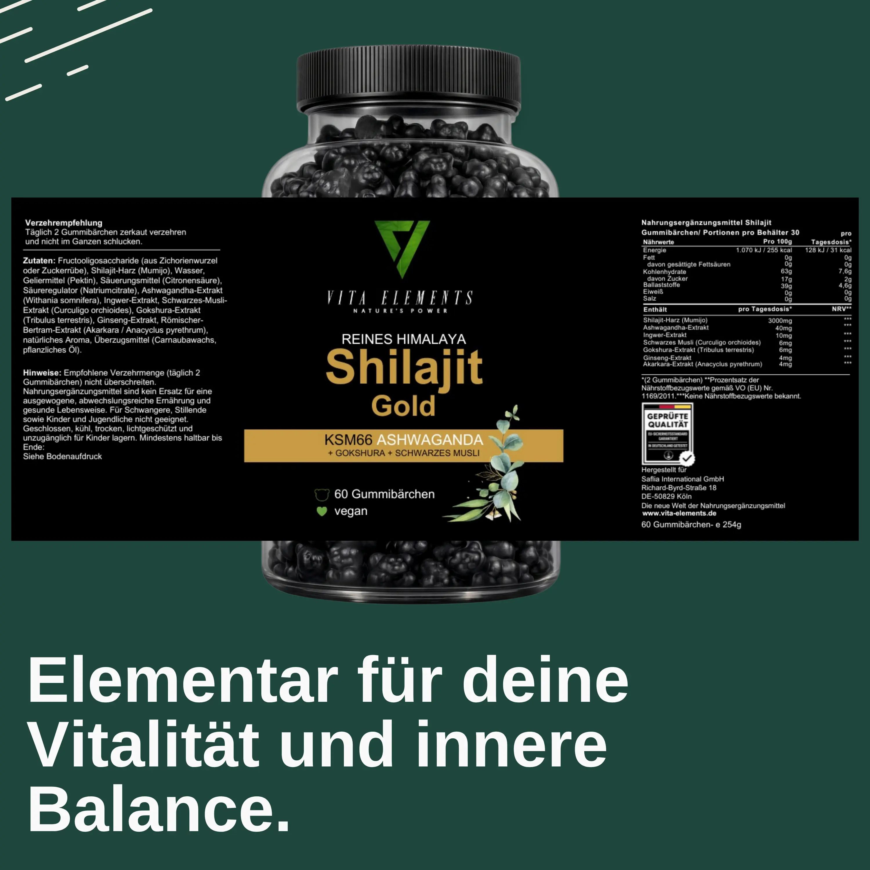 Vita Elements Himalaya Shilajit Gold-gummibeertjes