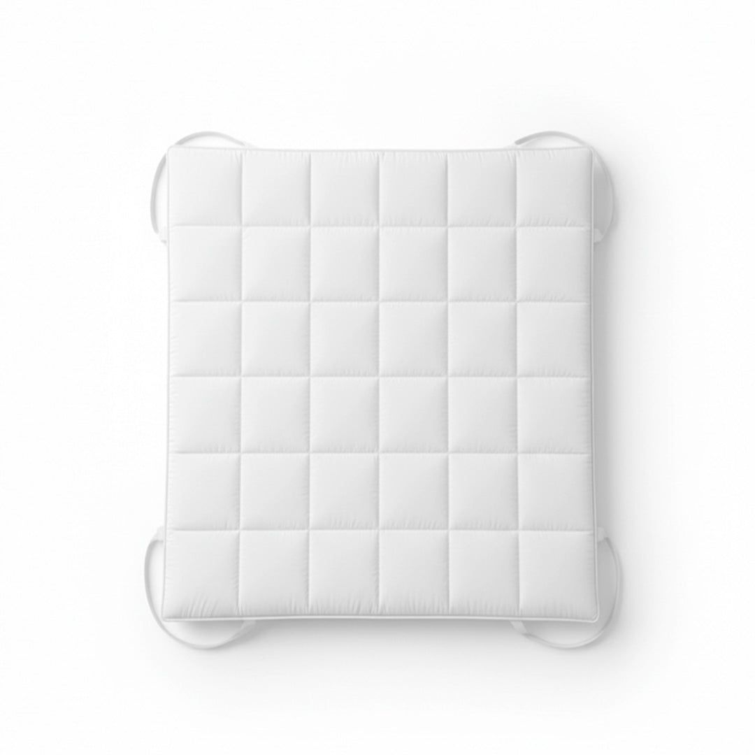 The White Stone topper 160x190 cm met 500 g vulling | Gewatteerde matrasbeschermer