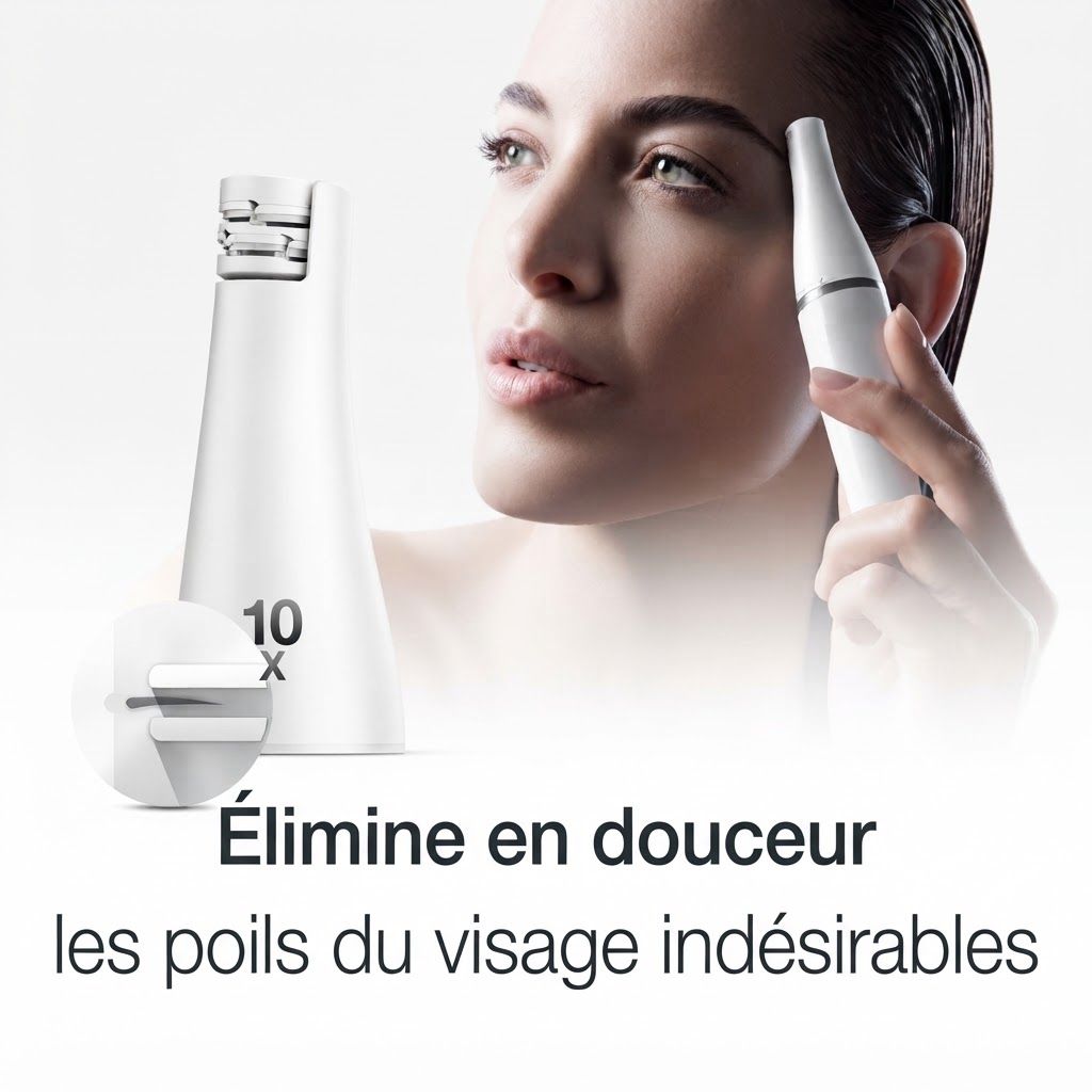 Braun FaceSpa : épilation douce des poils du visage.