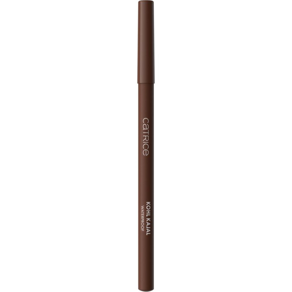 Crayon khôl marron avec capuchon. Inscription : Catrice, Kohl Kajal Waterproof.