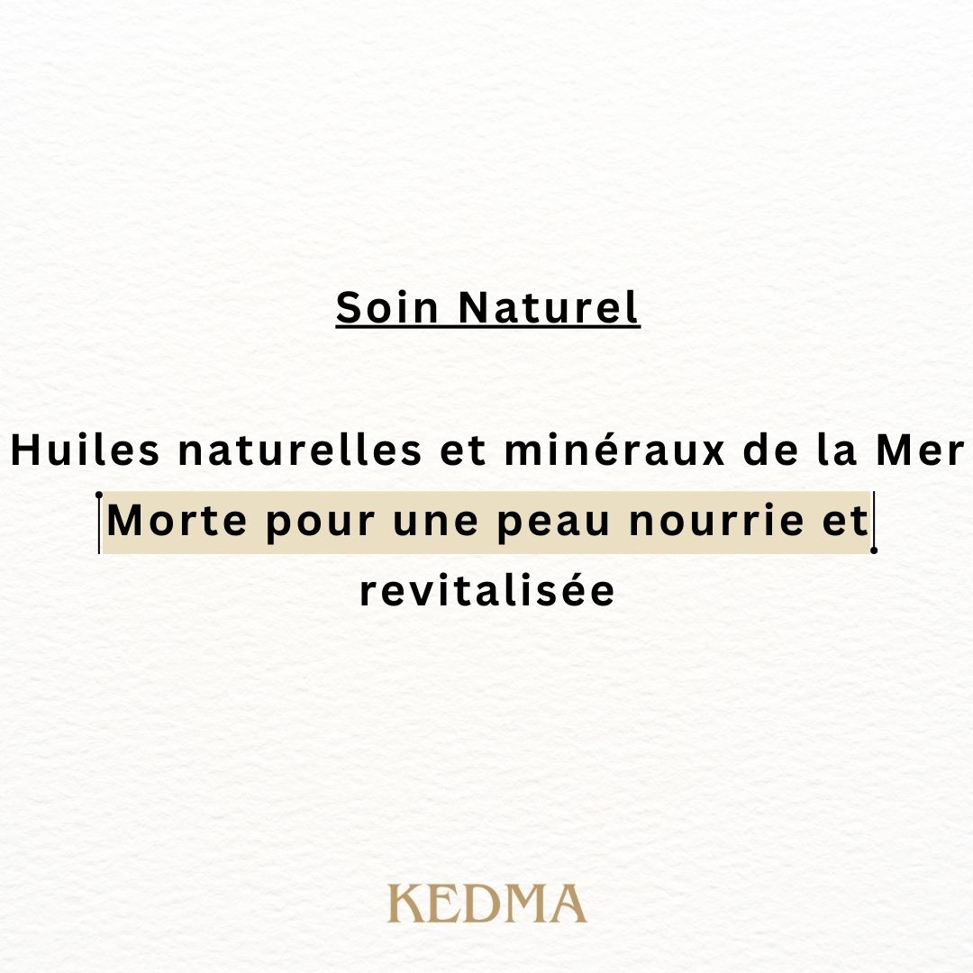 Kedma - Beurre Corporel Kiwi au Beurre de Cacao et Minéraux de la Mer Morte