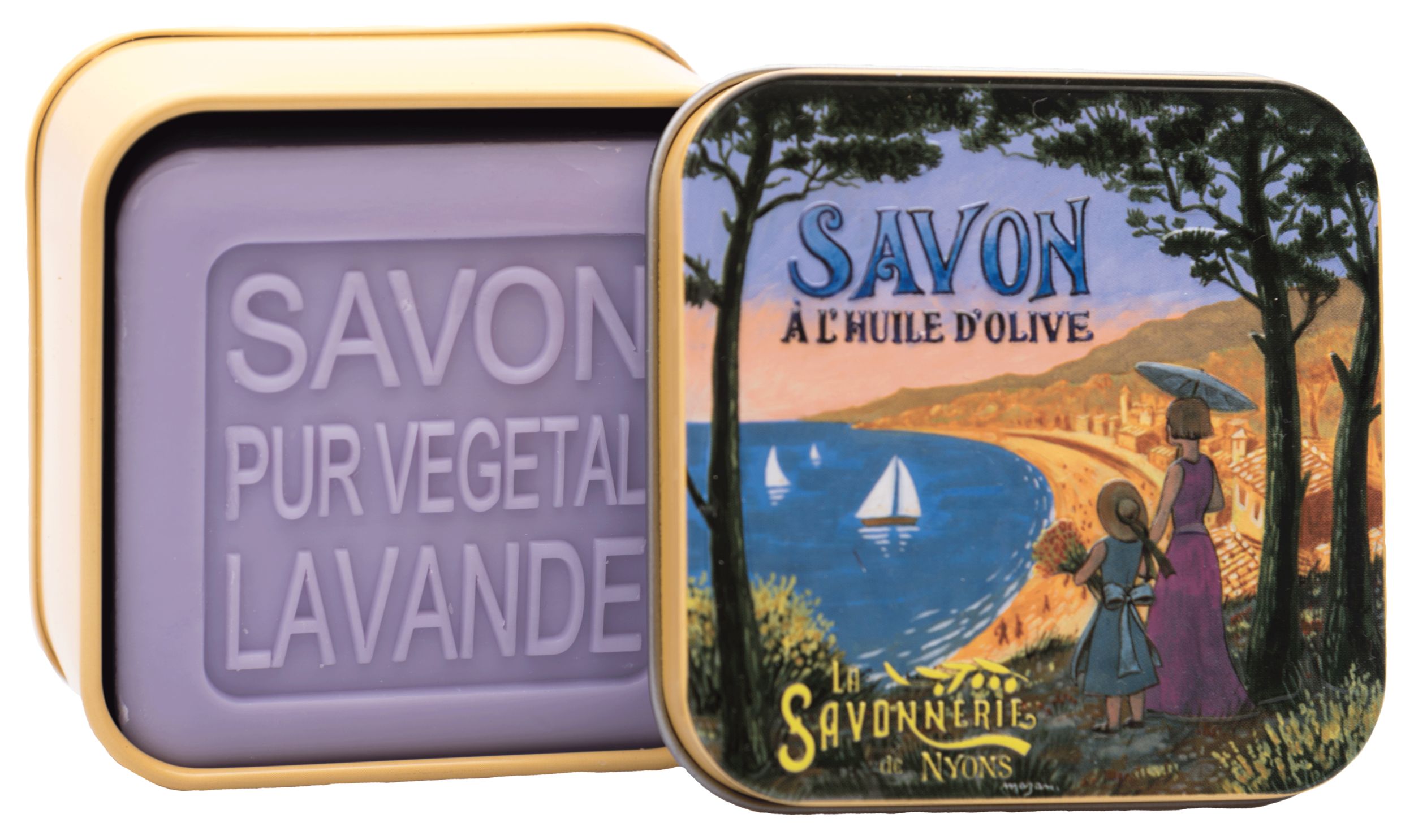 La Savonnerie de Nyons - Metalen doos met zeep - Cote d'Azur