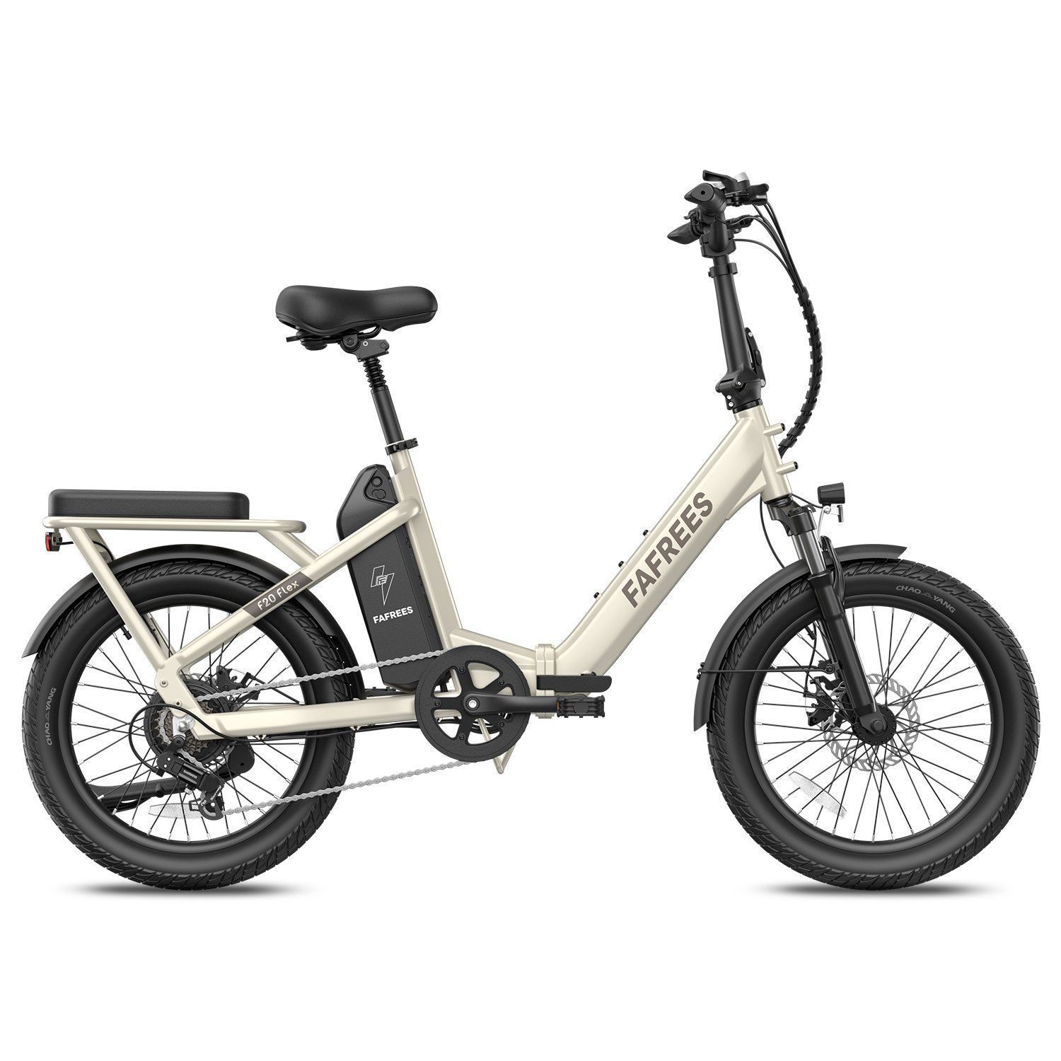 FAFREES F20 Flex Vélo électrique pliant, batterie amovible 25 Ah, 7 vitesses