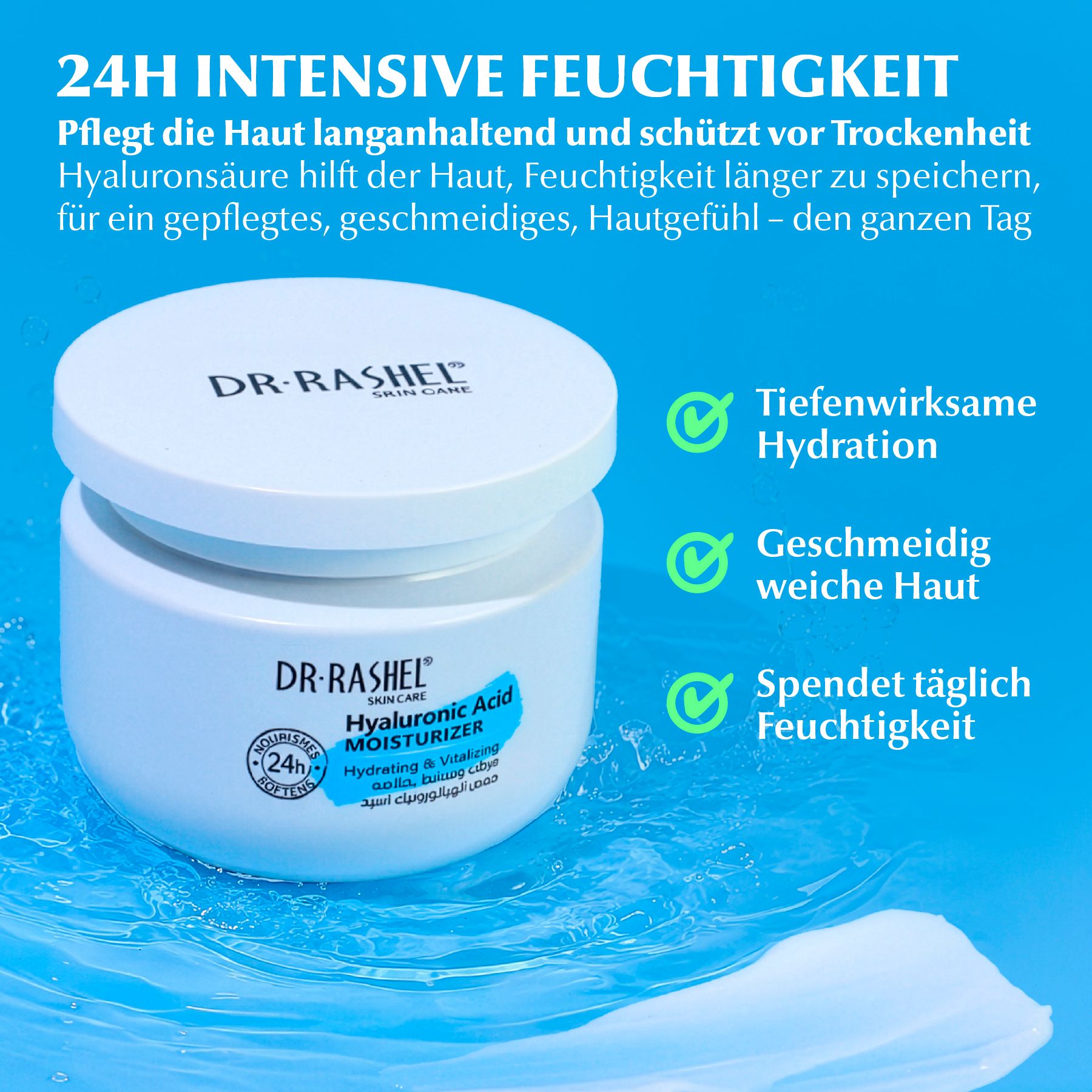 DR. RASHEL Crème de jour Crème pour le visage à l'acide hyaluronique