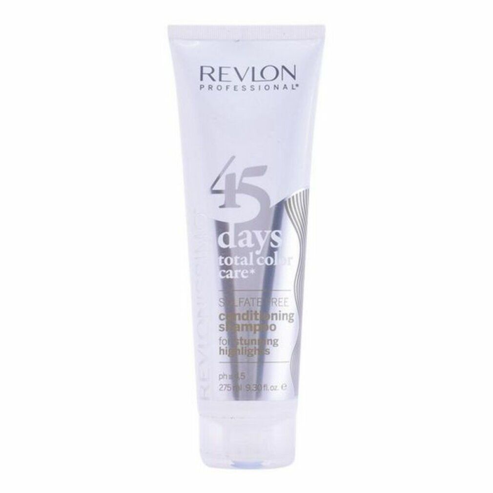 Tube blanc avec le nom du produit et l'inscription '45 days total color care' et 'for enhancing highlights'.