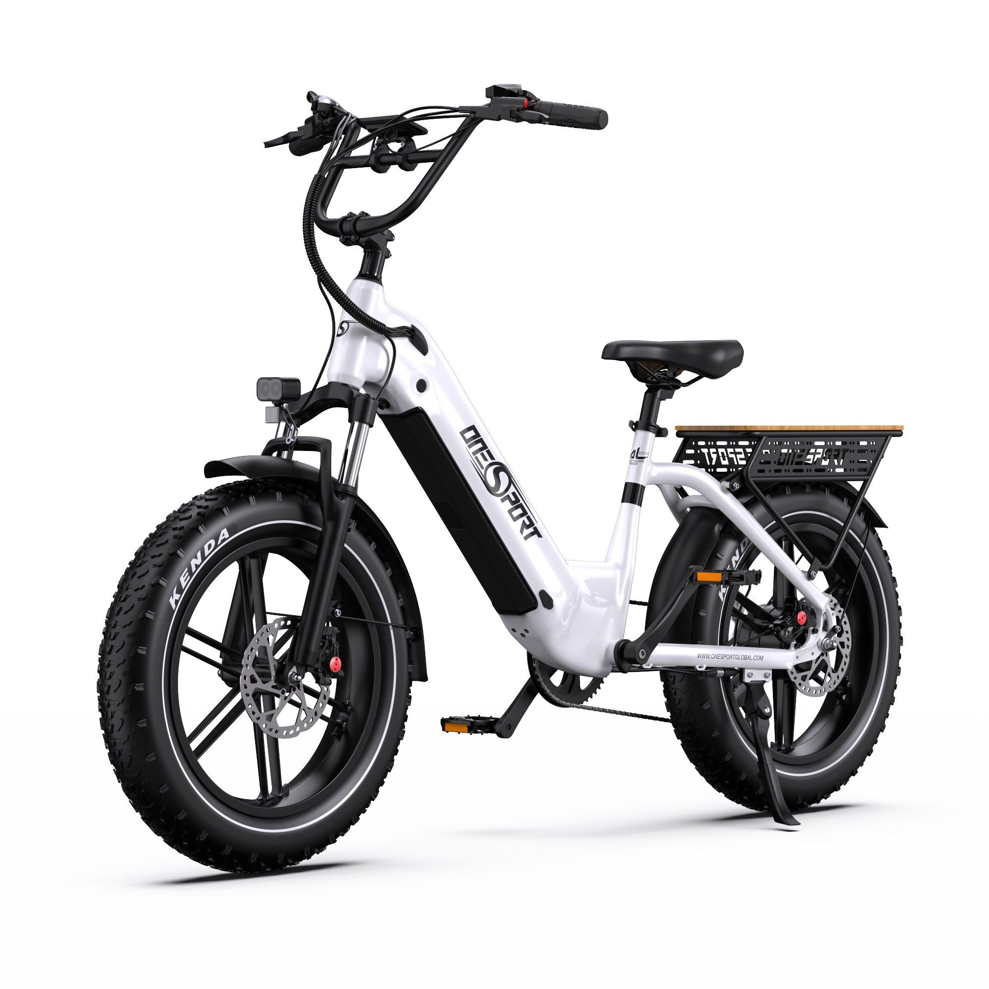 ONESPORT OT08 Vélo électrique tout-terrain - Moteur 500 W - Batterie 48 V 18 Ah