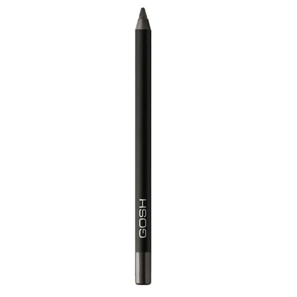 Gosh Velvet Touch Eyeliner. Grijze potlood met zwarte schacht. Merk Gosh.