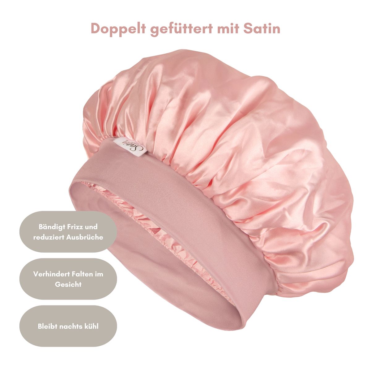 Bonnet en satin de luxe pour une protection et un soin ultimes des cheveux - Satin Luxury Line