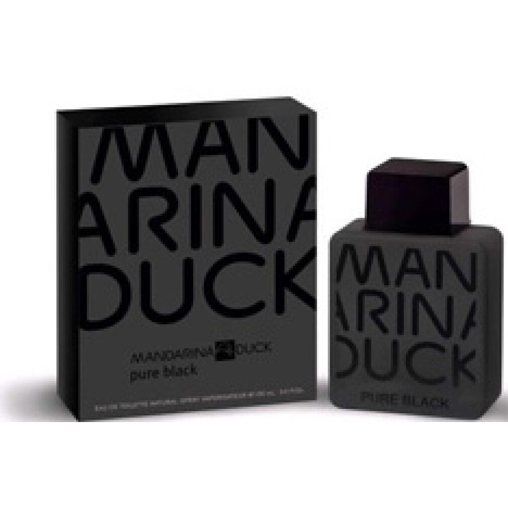 Set Mandarina Duck Black Eau de Toilette avec flacon et boîte.