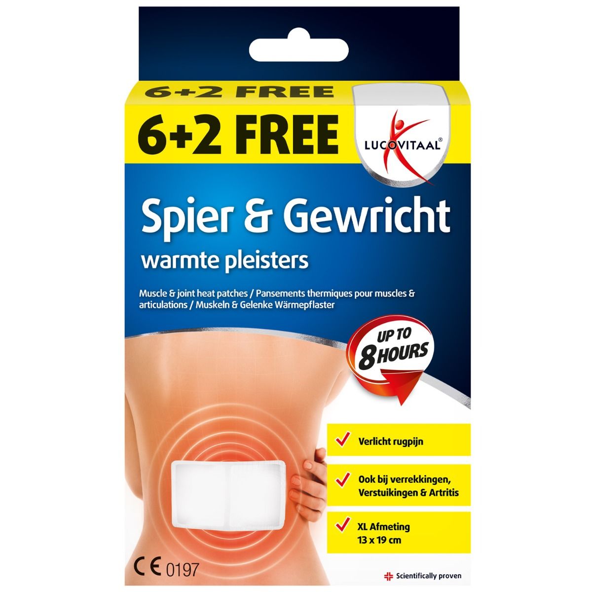 lucovitaal - Spier & Gewricht warmtepleisters (voor rug) (MAXI)