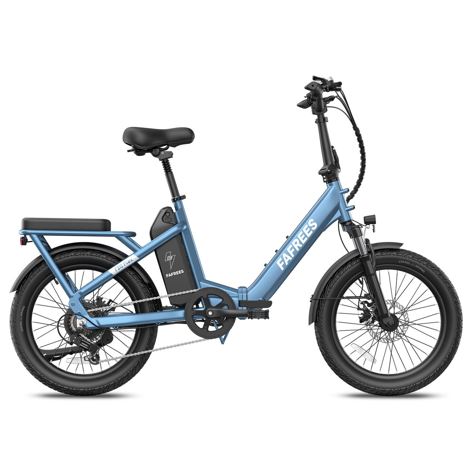 FAFREES F20 Flex Vélo électrique pliant, batterie amovible 25 Ah, 7 vitesses