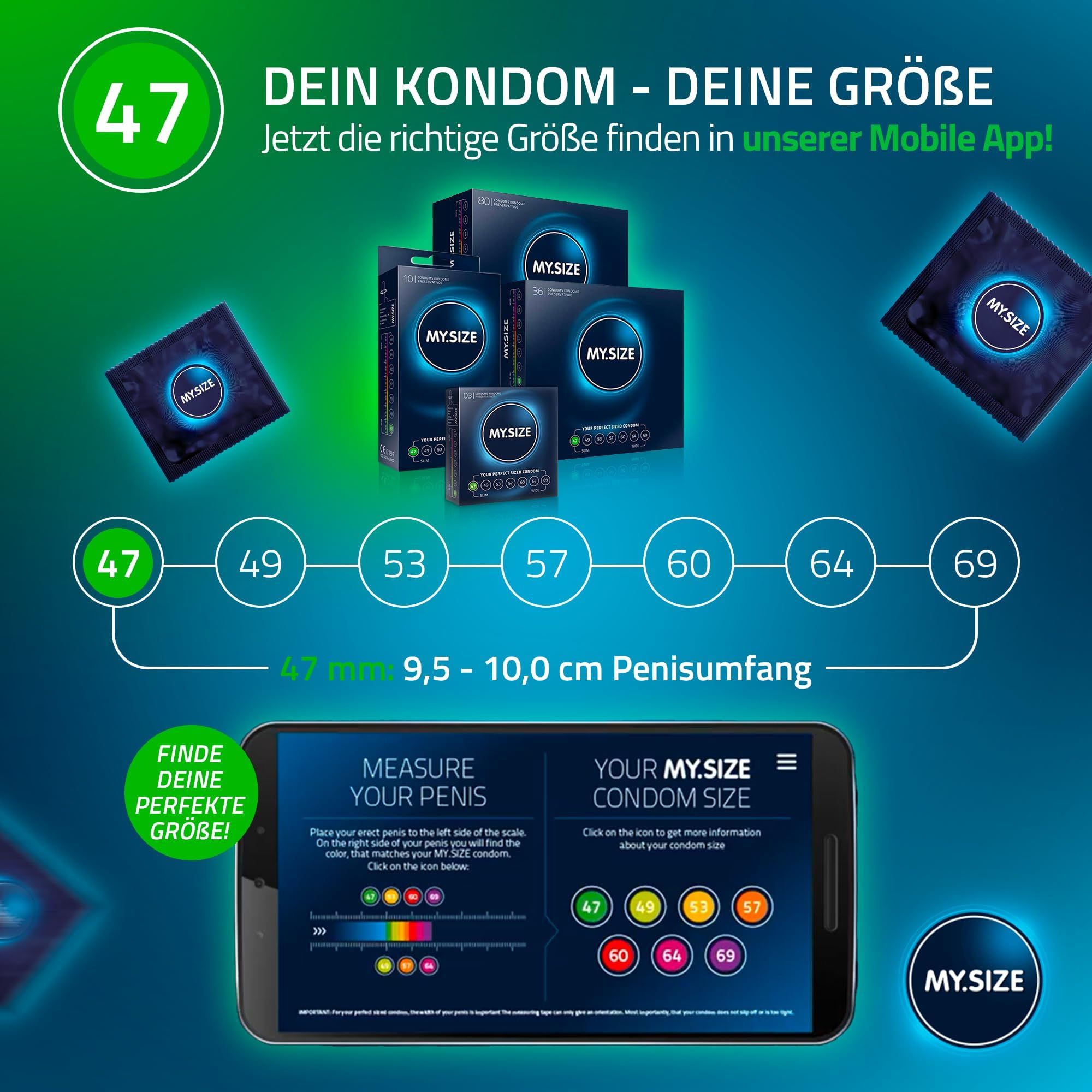 Trois lots de préservatifs et gel lubrifiant : MIDI (10 préservatifs, 100ml de gel), MAXI (35 préservatifs, 250ml de gel), MEGA (80 préservatifs, 1000ml de gel).