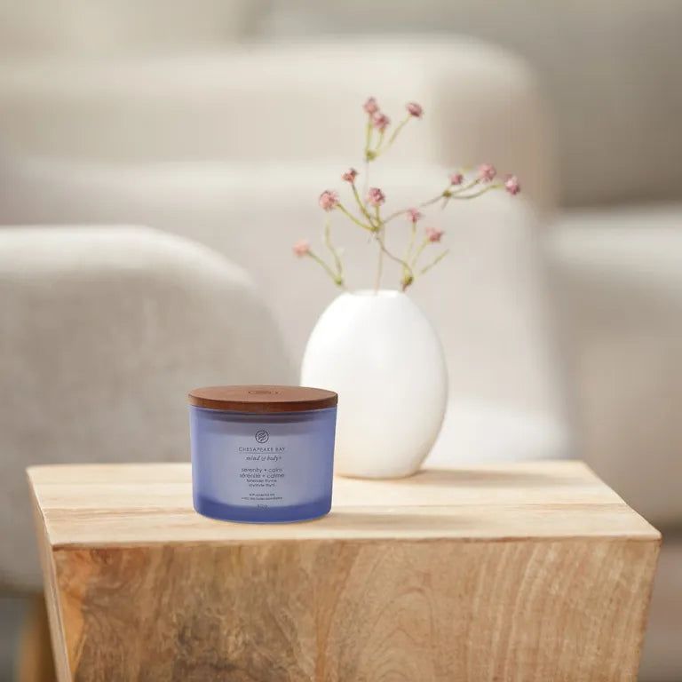 Chesapeake Bay Candle – Serenity & Calm – Bougie parfumée à 3 mèches