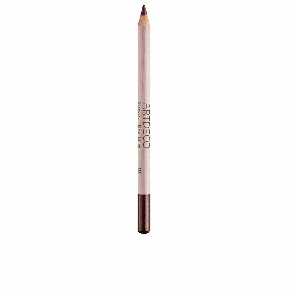 Artdeco Smooth Eye Liner, bruin. Houten potlood met bruin potlood en punt. Productbeschrijving op het potlood.