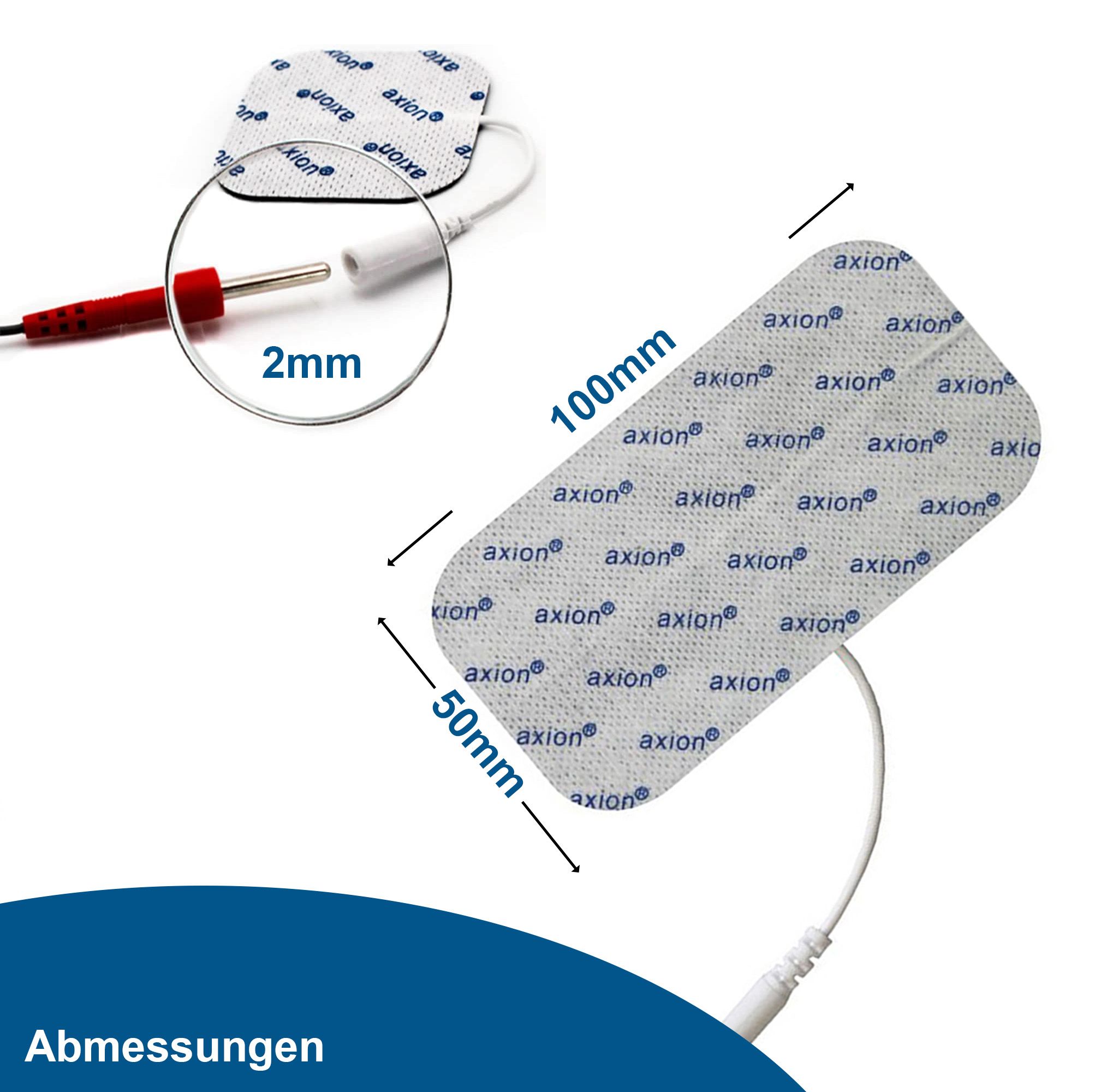 axion® zelfklevende elektrodepads 5x5 en 10x5 cm