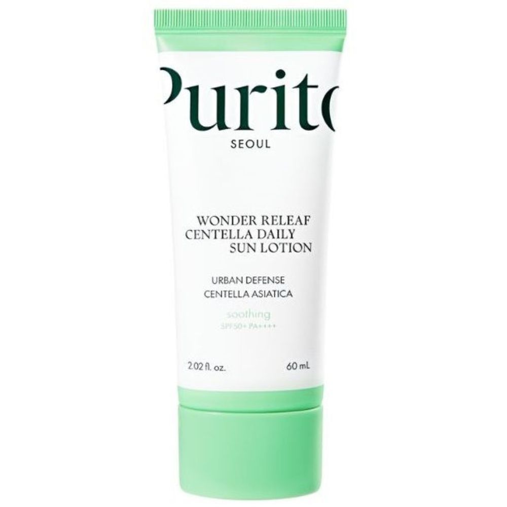 PURITO Wonder Releaf Centella Daily Sun Lotion Mini SPF 50, tube de 60ml.