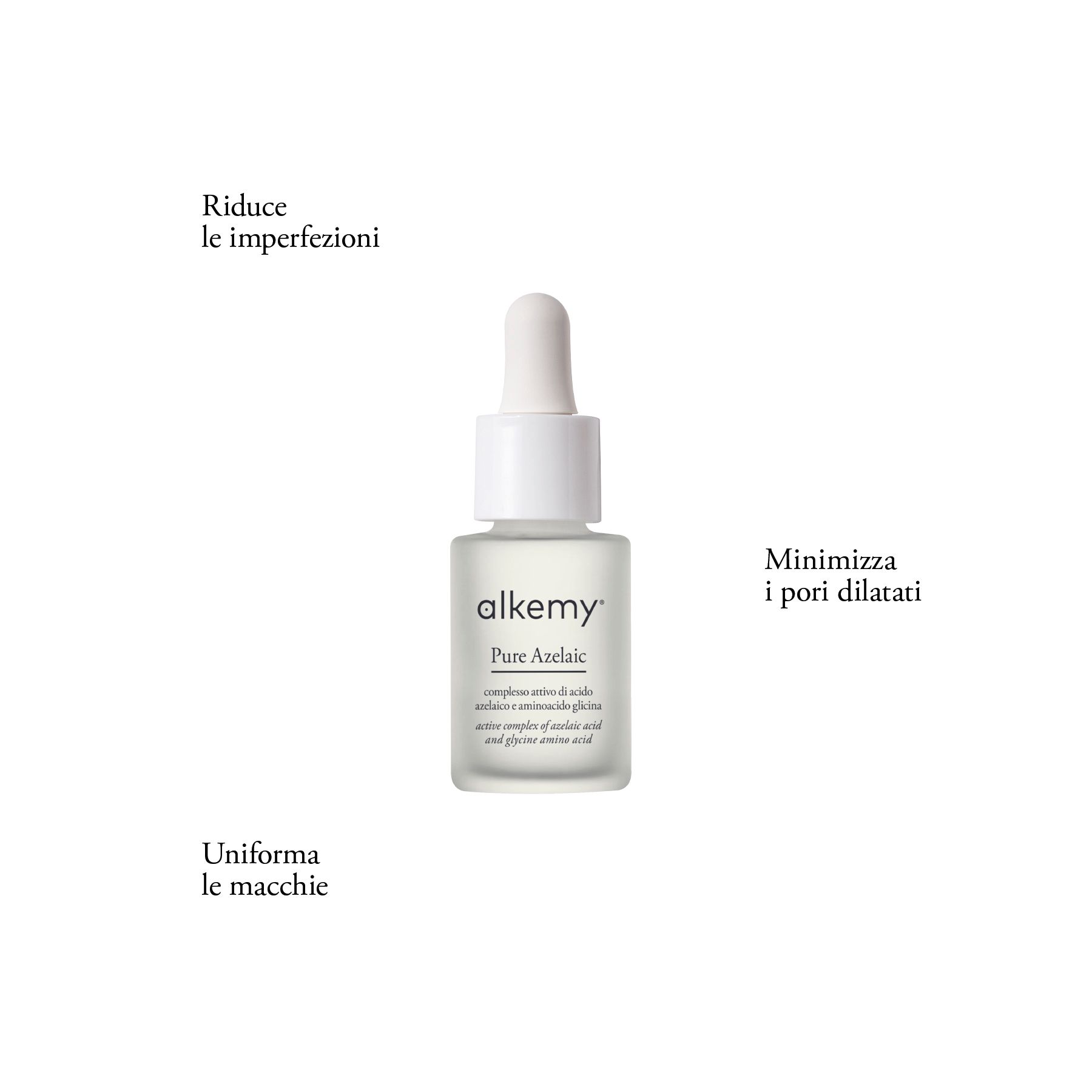 Alkemy Sérum Visage Acide Azélaïque, Action Séborégulatrice pour Peau Impure