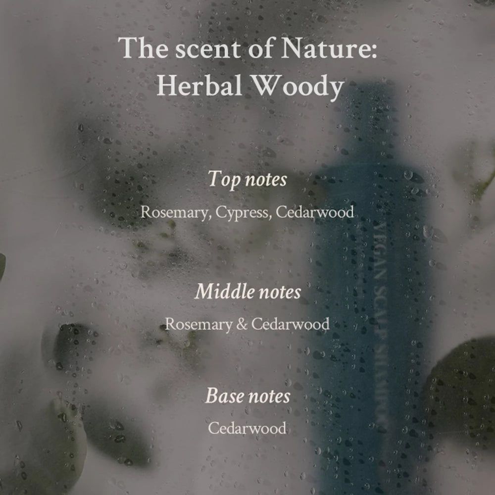 Texte sur le parfum du produit : Herbal Woody. Notes : Romarin, Cyprès, Bois de cèdre. Notes moyennes et de fond.