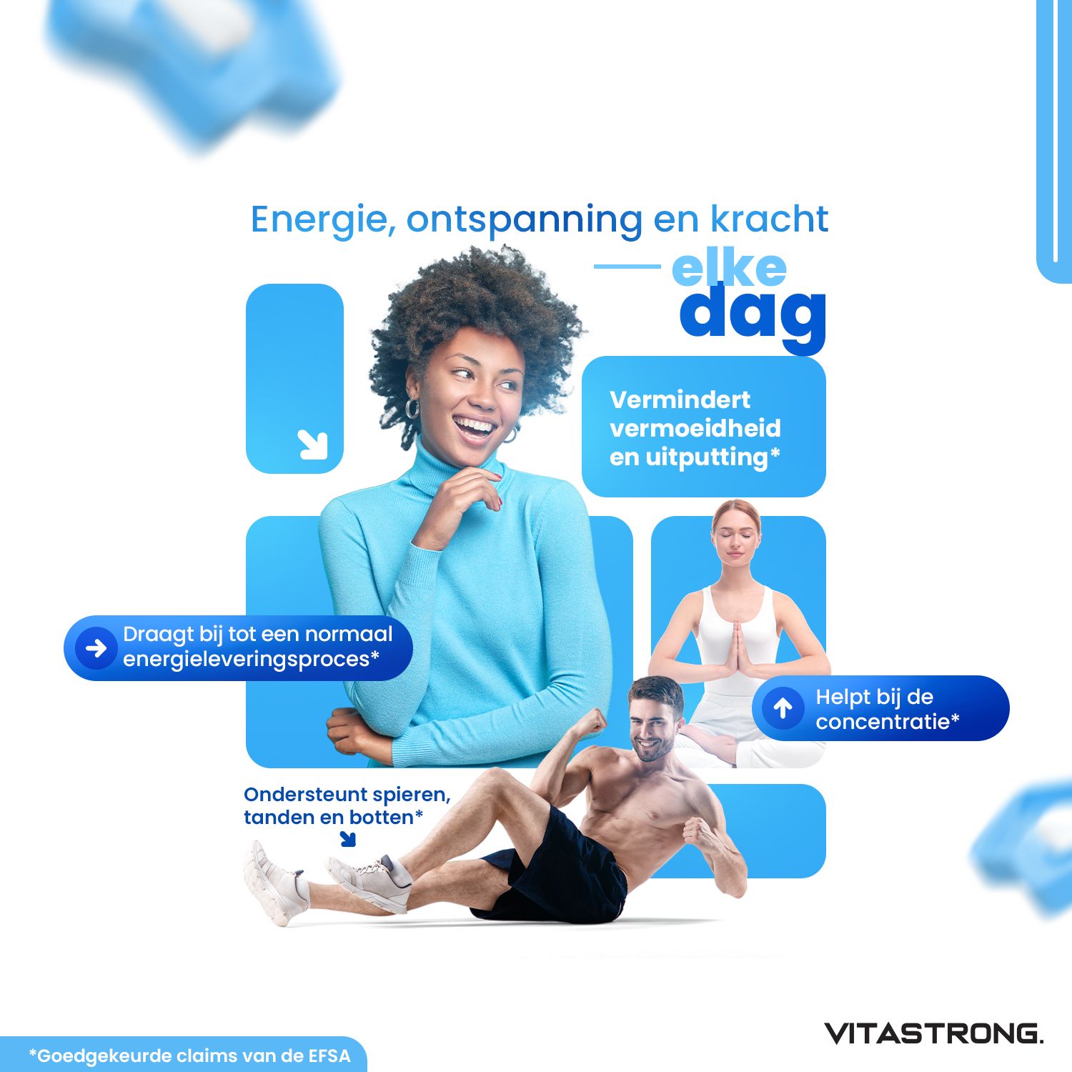 Vitastrong Vitamine B12  & Magnesium Complex 5-in-1 – dagelijkse energie en optimale opname