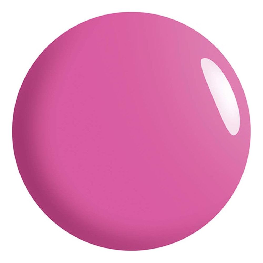 Tache de couleur rose en forme de cercle. Surface brillante avec reflet clair.