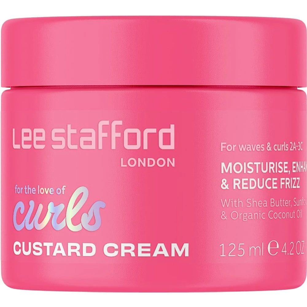 Lee Stafford Curls Custard Cream in roze pot, 125ml.