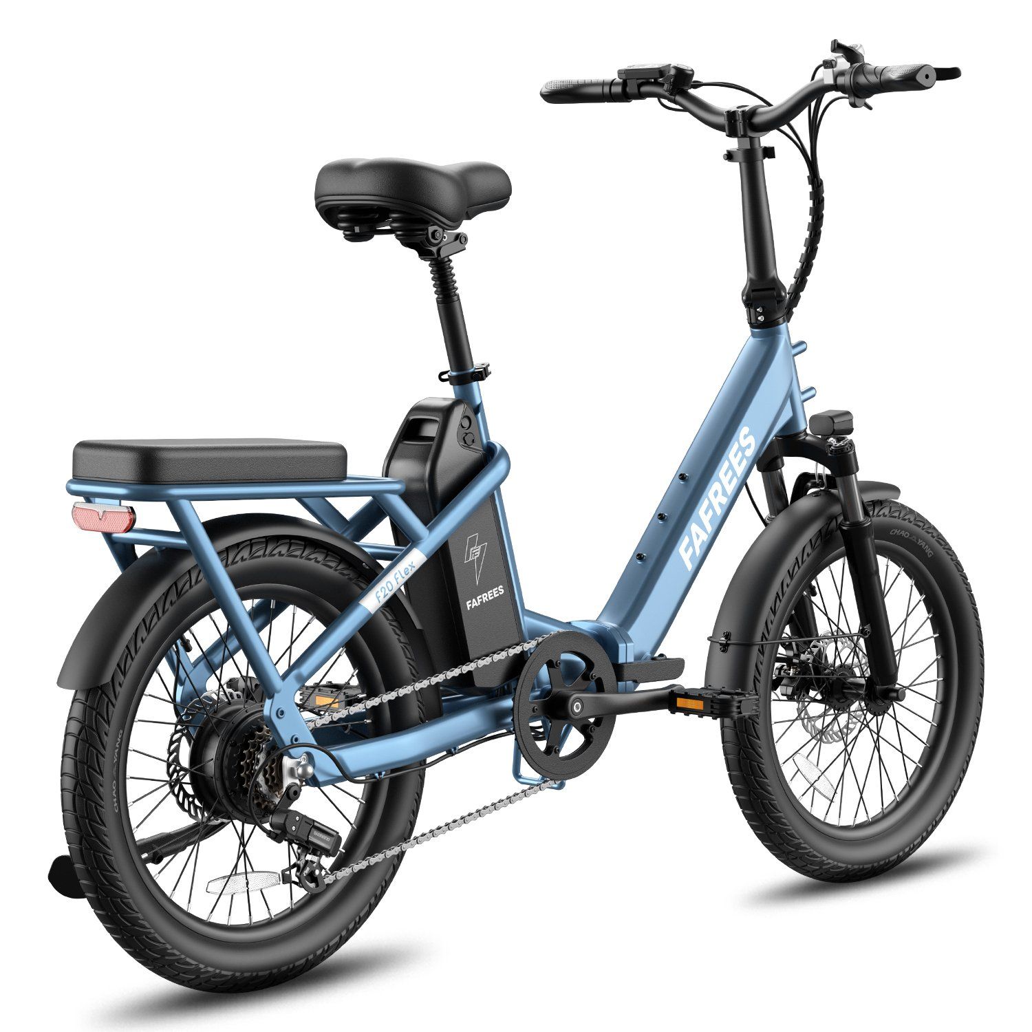 FAFREES F20 Flex Vélo électrique pliant, batterie amovible 25 Ah, 7 vitesses