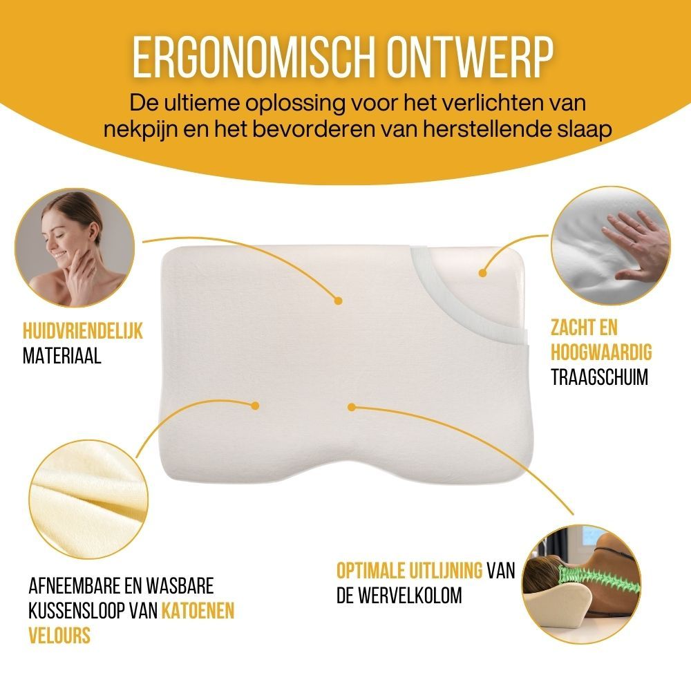 INPHYSIO Ergonomisch nekkussen, Memory Foam Confort Plus