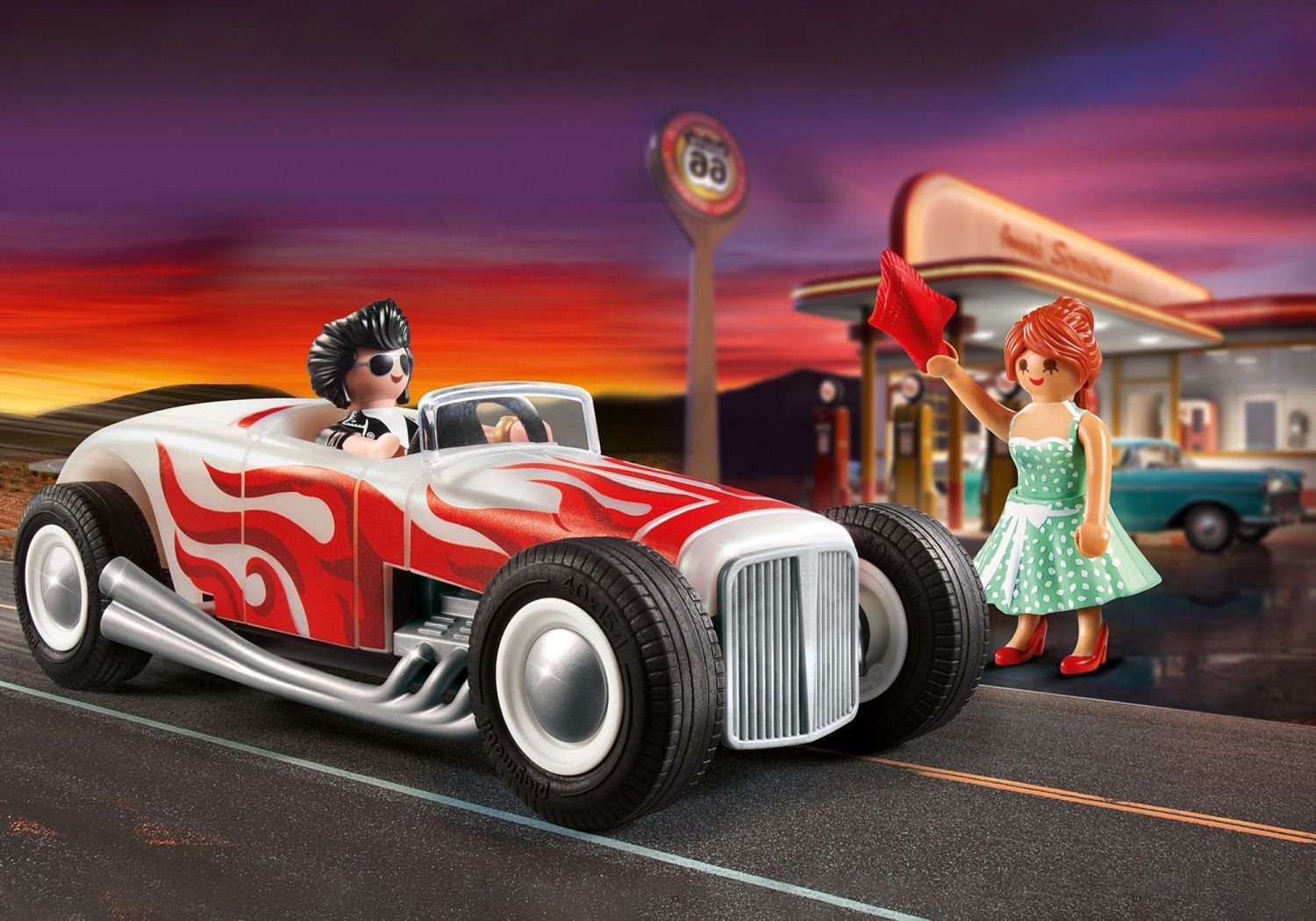playmobil 71078 City Life Starter Pack Hot Rod, jeu de construction