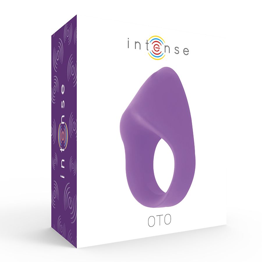 Emballage du produit avec anneau pénien. Marque 'intense' et nom 'OTO' visibles.