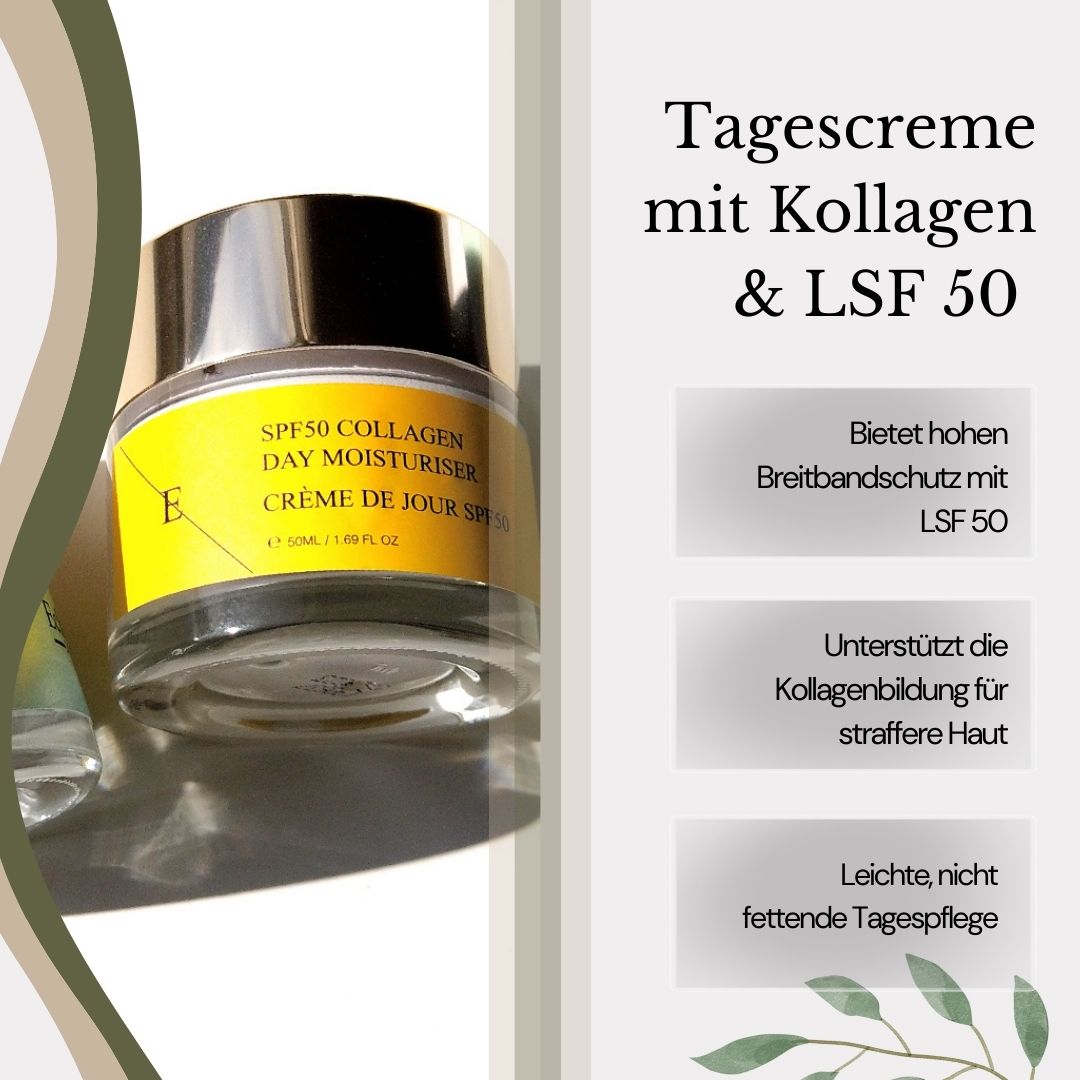 Erth skin london Crème de jour au collagène SPF 50