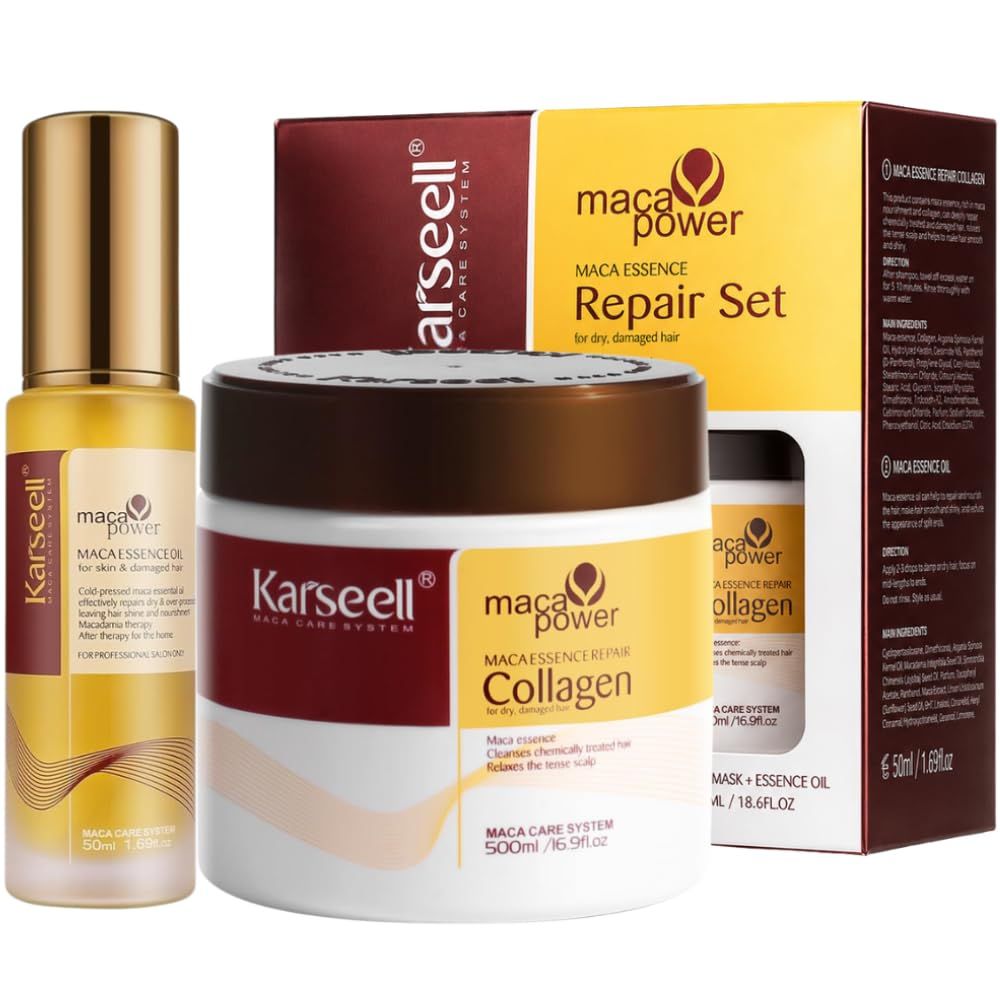 KARSEELL Coffret Capillaire : Masque au Collagène + Sérum à l’Argan