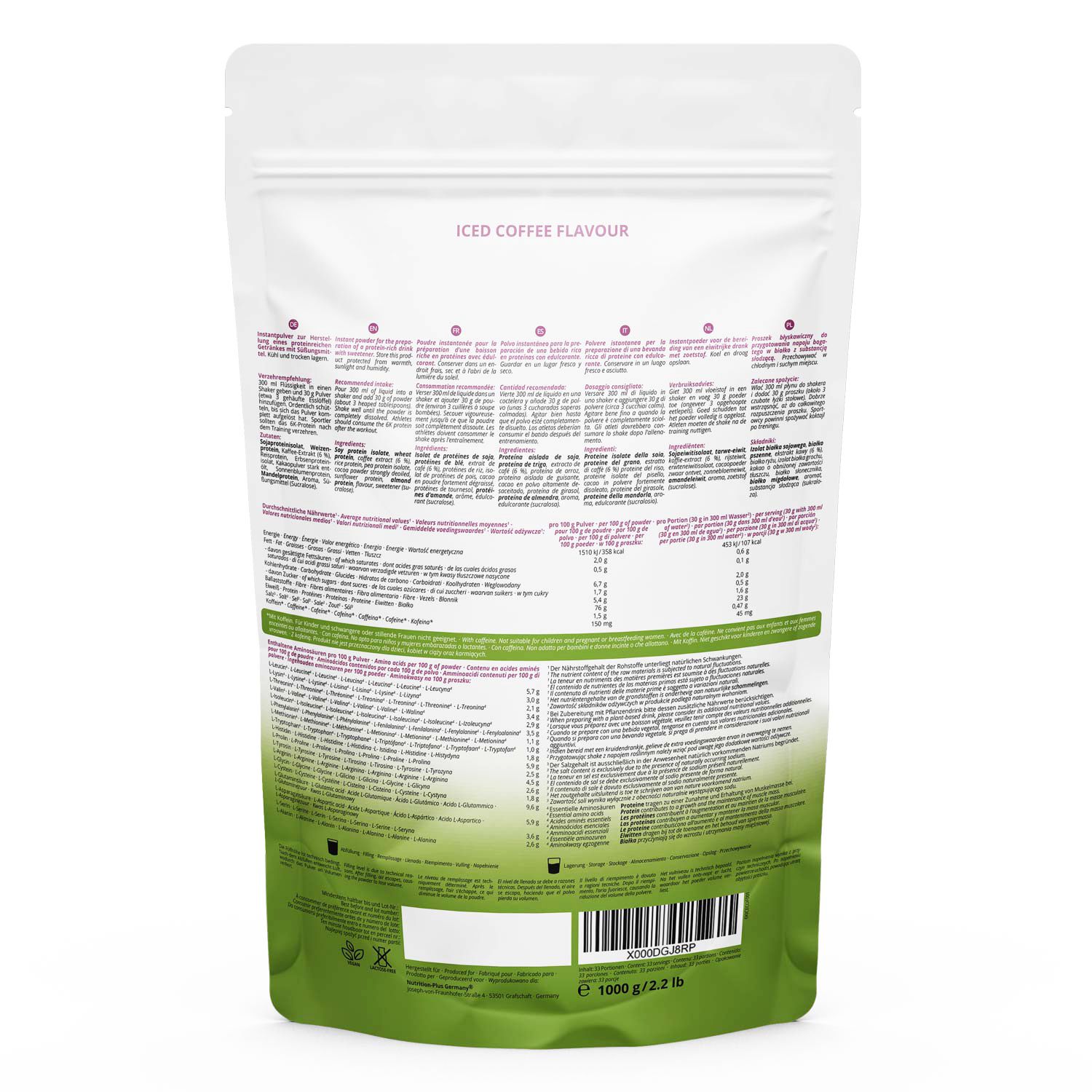 nutri+ 6K eiwitpoeder 1kg - Proteïne shake zonder wie