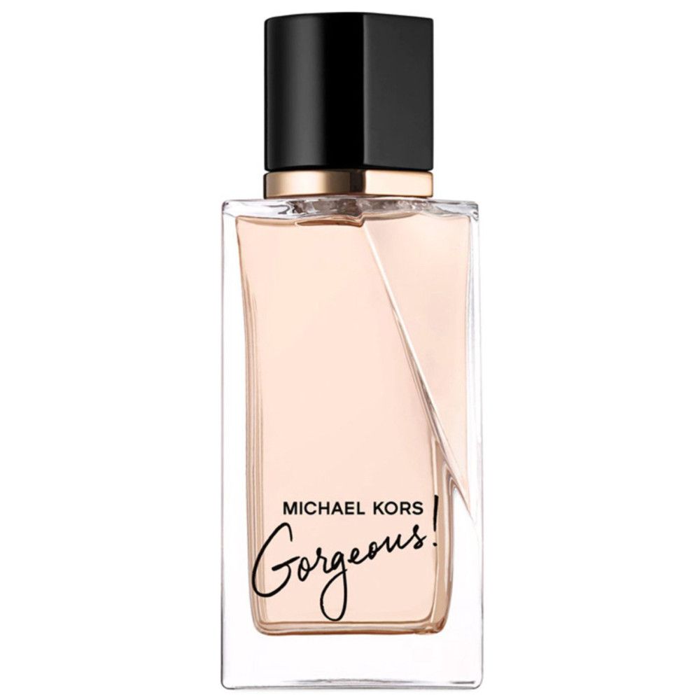 Fles Michael Kors Gorgeous! Eau de Parfum met zwarte dop.