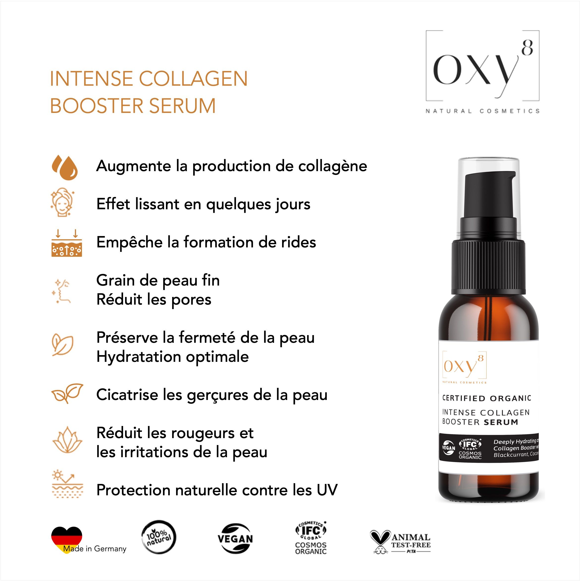 oxy8 Natural Cosmetics INTENSE COLLAGEN BOOSTER SERUM - Anti Aging