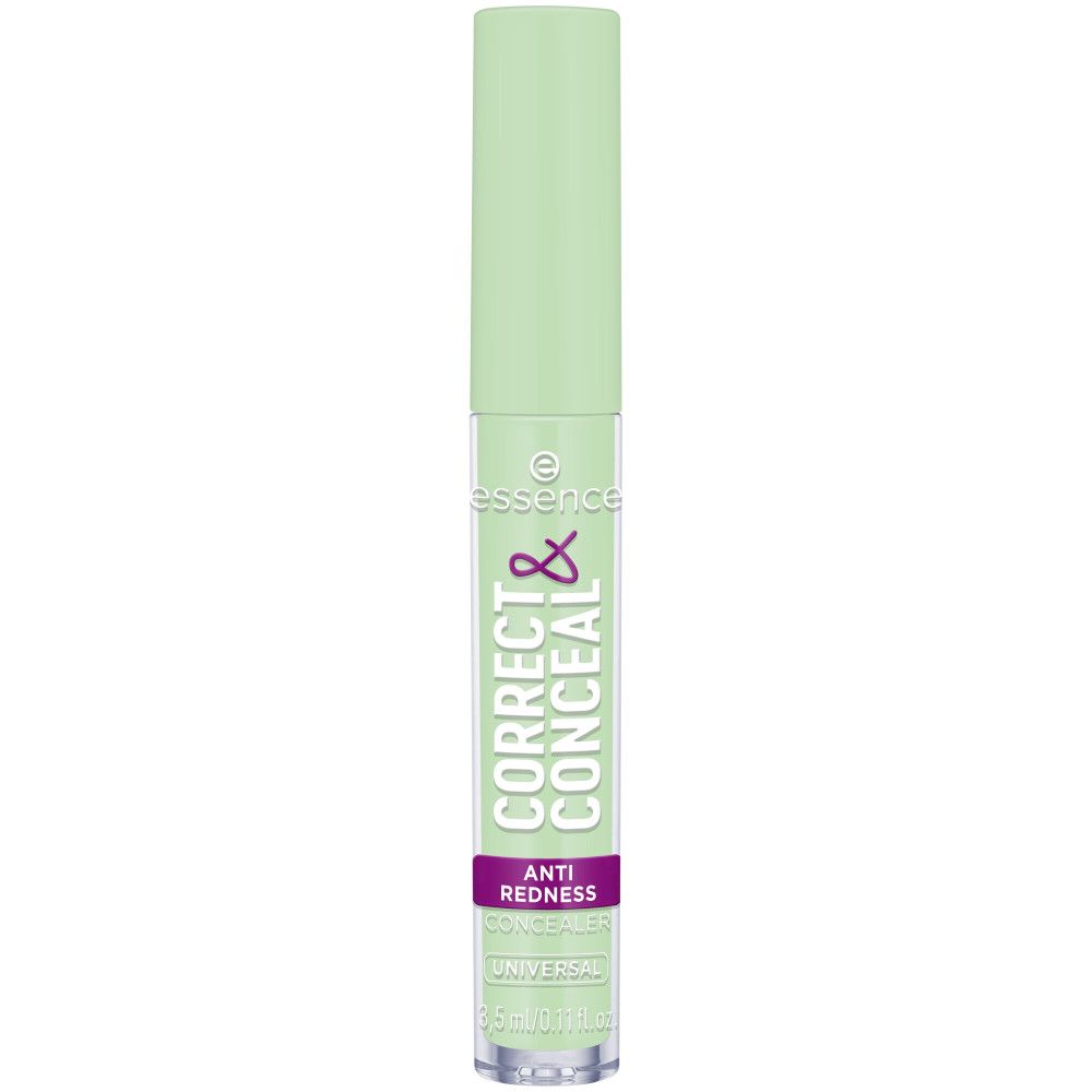Correcteur vert Essence Correct & Conceal. Inscription: Anti Redness, Universal.