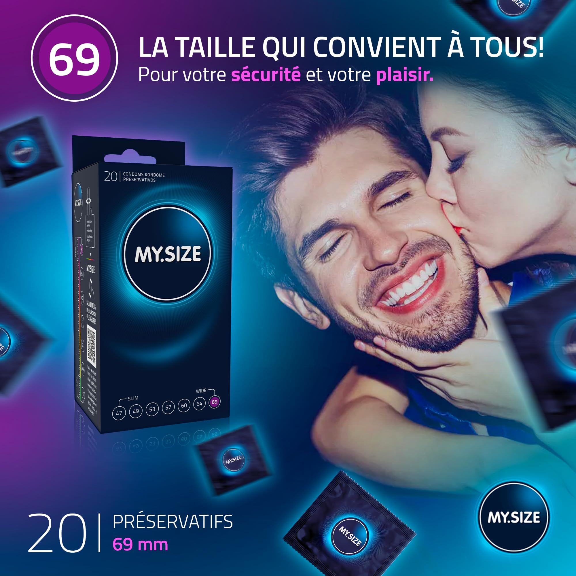 MY.SIZE Classic Préservatifs 69mm