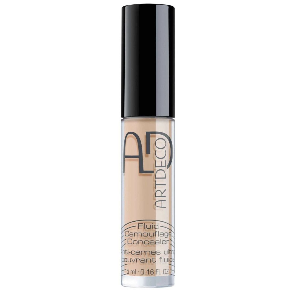 ARTDECO Concealer Fluid Camouflage, flacon avec bouchon noir et applicateur.