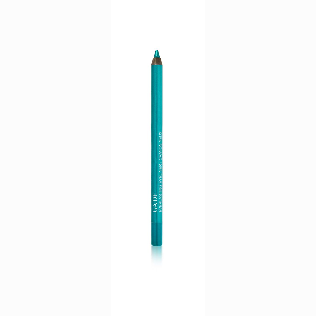 Crayon eyeliner turquoise. Inscription: GA-DE, Everlasting Eyeliner / Crayon Yeux.