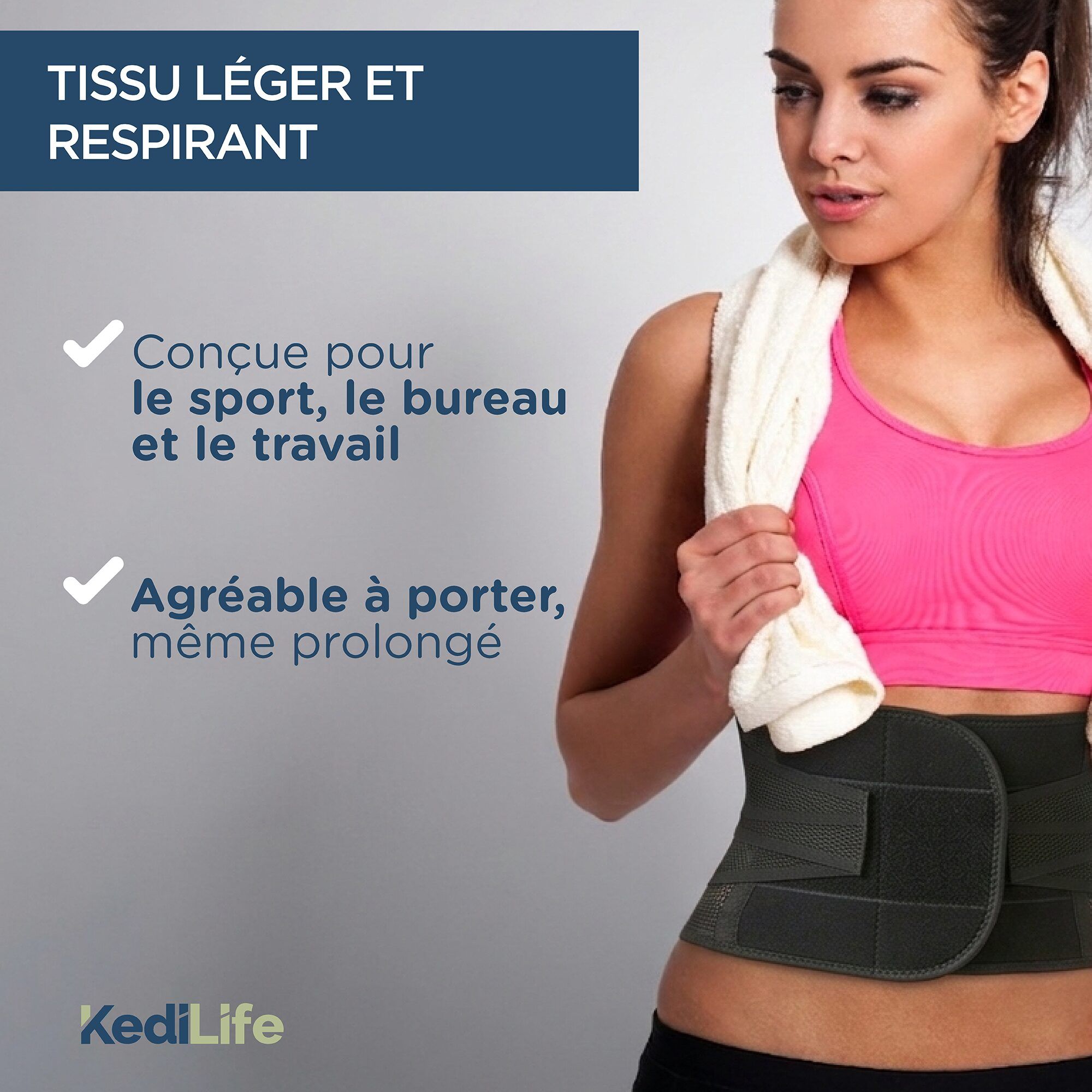 KediLife Ceinture de Soutien Lombaire