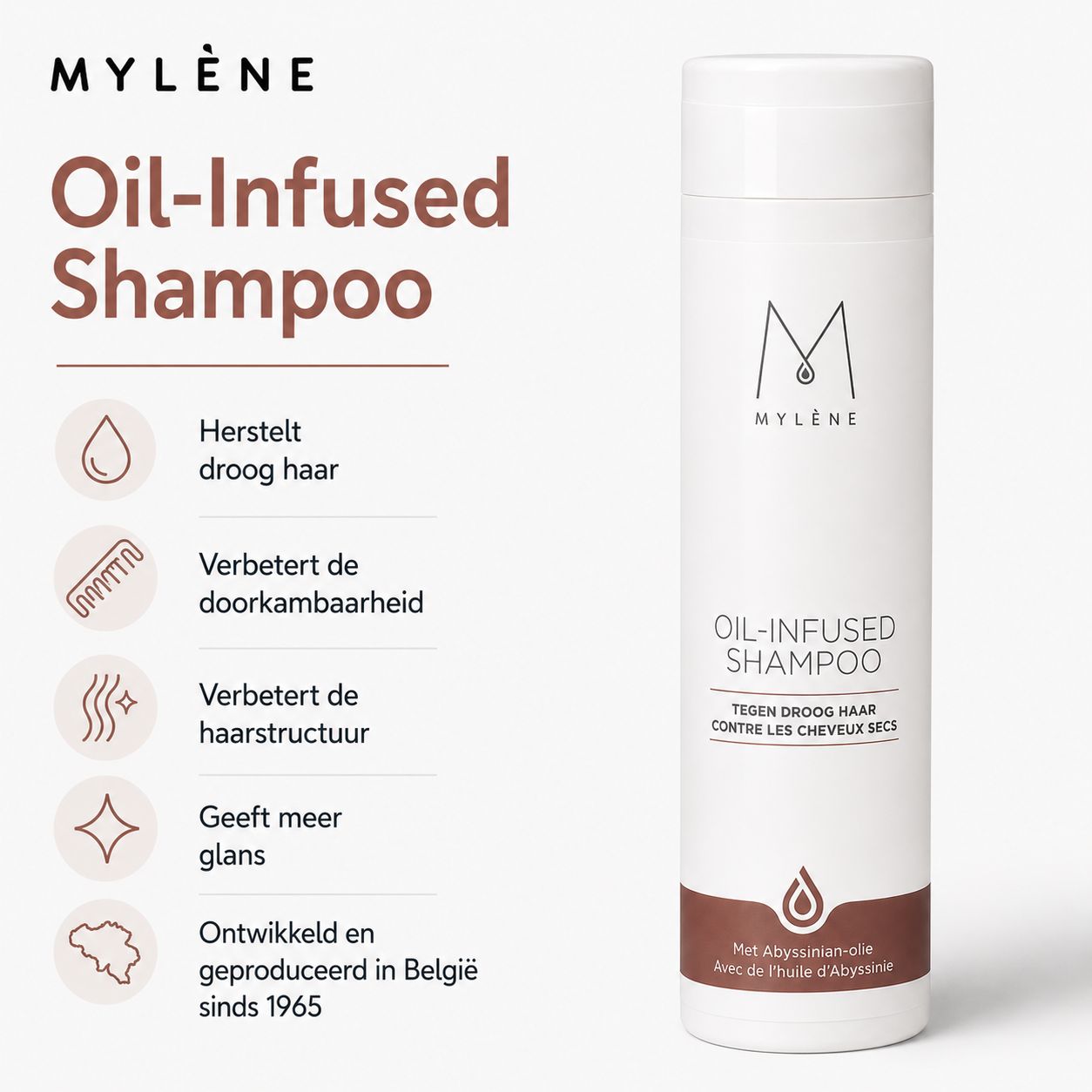 Mylène Oil-Infused Shampoo | Herstellende shampoo voor droog haar