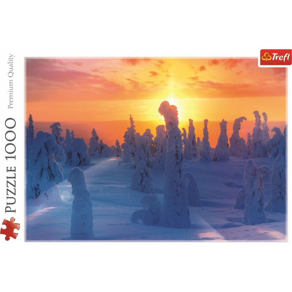 Puzzle avec paysage. Marque Trefl. 1000 pièces. Puzzle della natura finlandese.