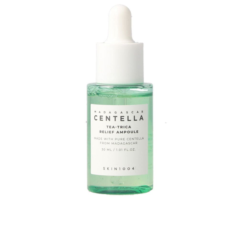 Groene glazen fles met druppelaar, 30 ml.