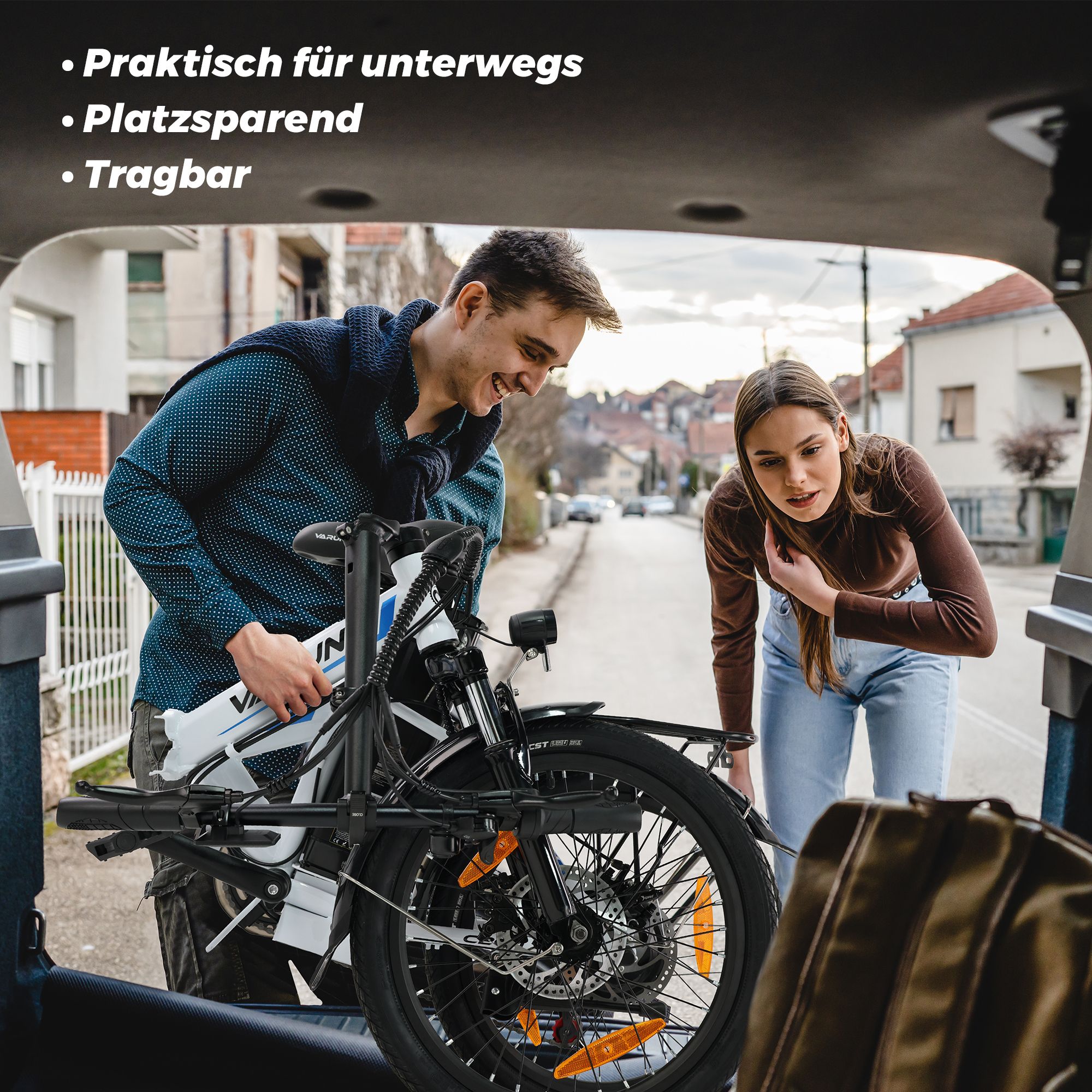VARUN C20-1 PRO Vélo électrique pliant, 48 V 13 Ah