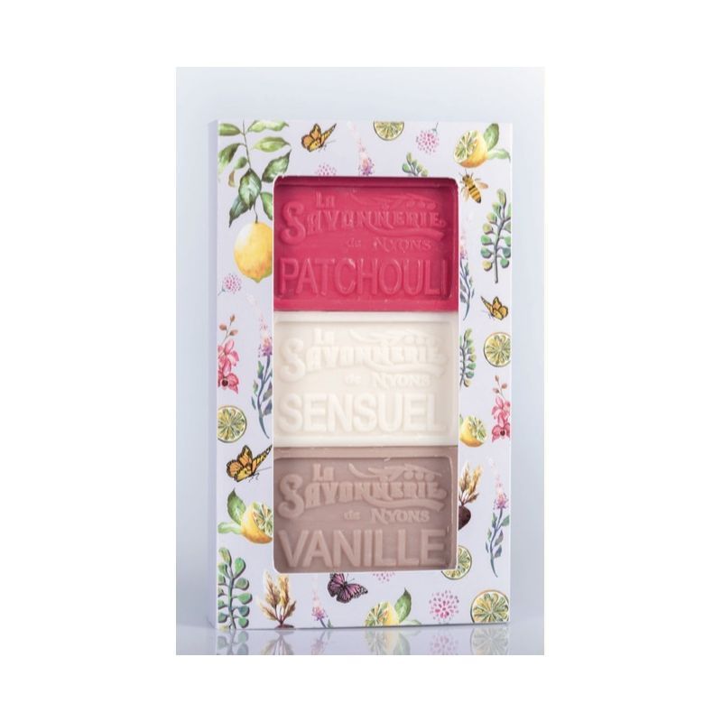 La Savonnerie de Nyons - Savons - 3 pcs. Coffret à savon « Mauve »