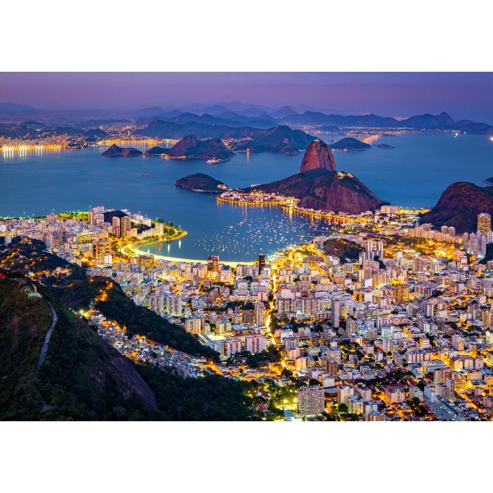 enjoy Puzzel Rio de Janeiro 's nachts, Brazilië 1000 stuks