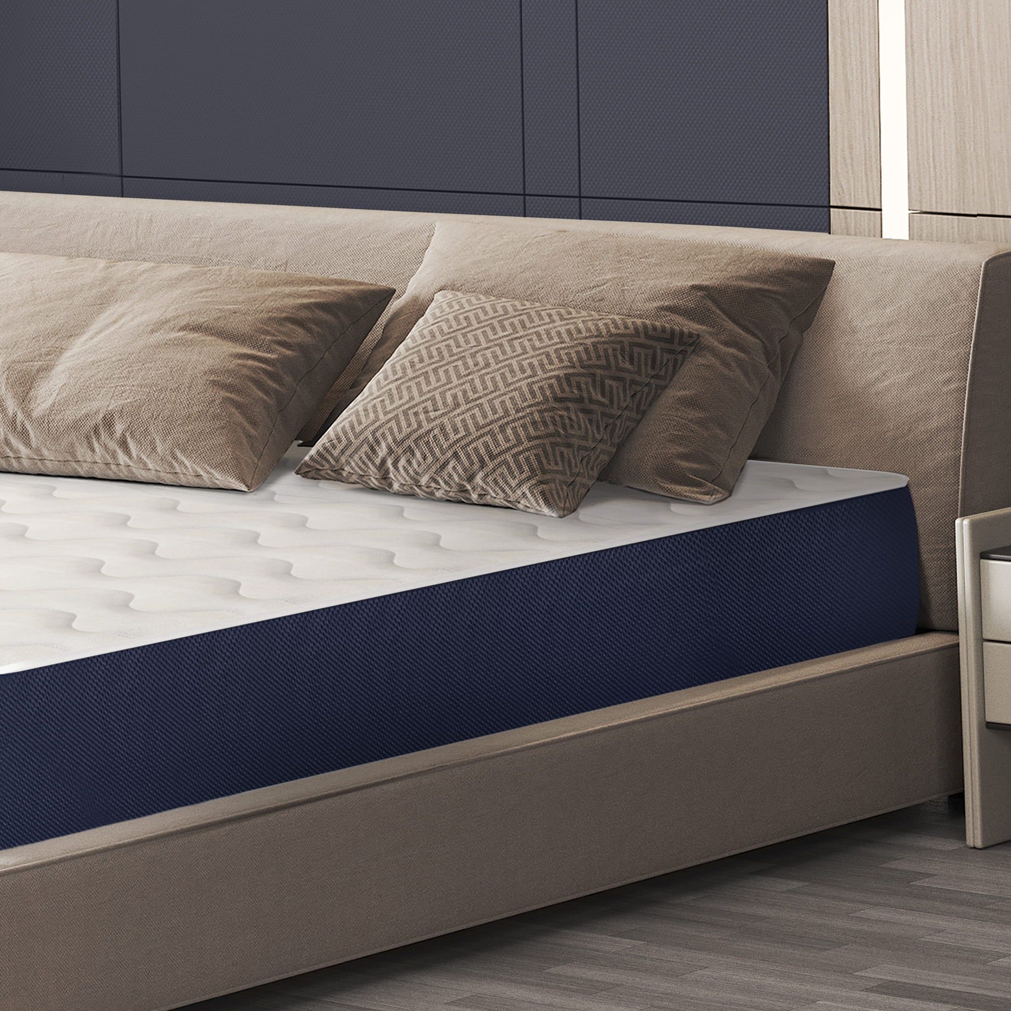 The White Stone Matras 135x190 cm van hypoallergeen Waterfoam, 30 cm