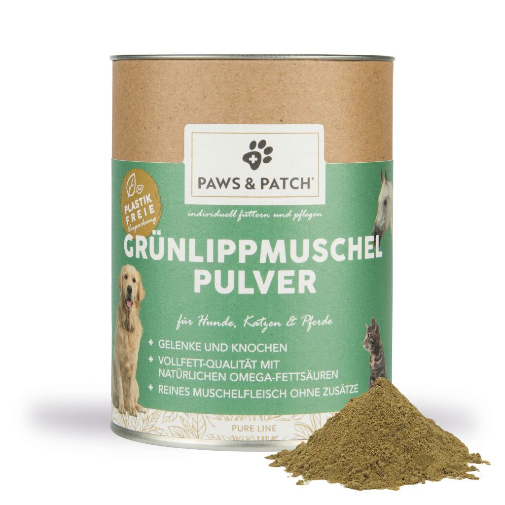 PAWS&PATCH POUDRE DE MOULES AUX ORLES VERTS POUR CHIENS, CHATS ET CHEVAUX