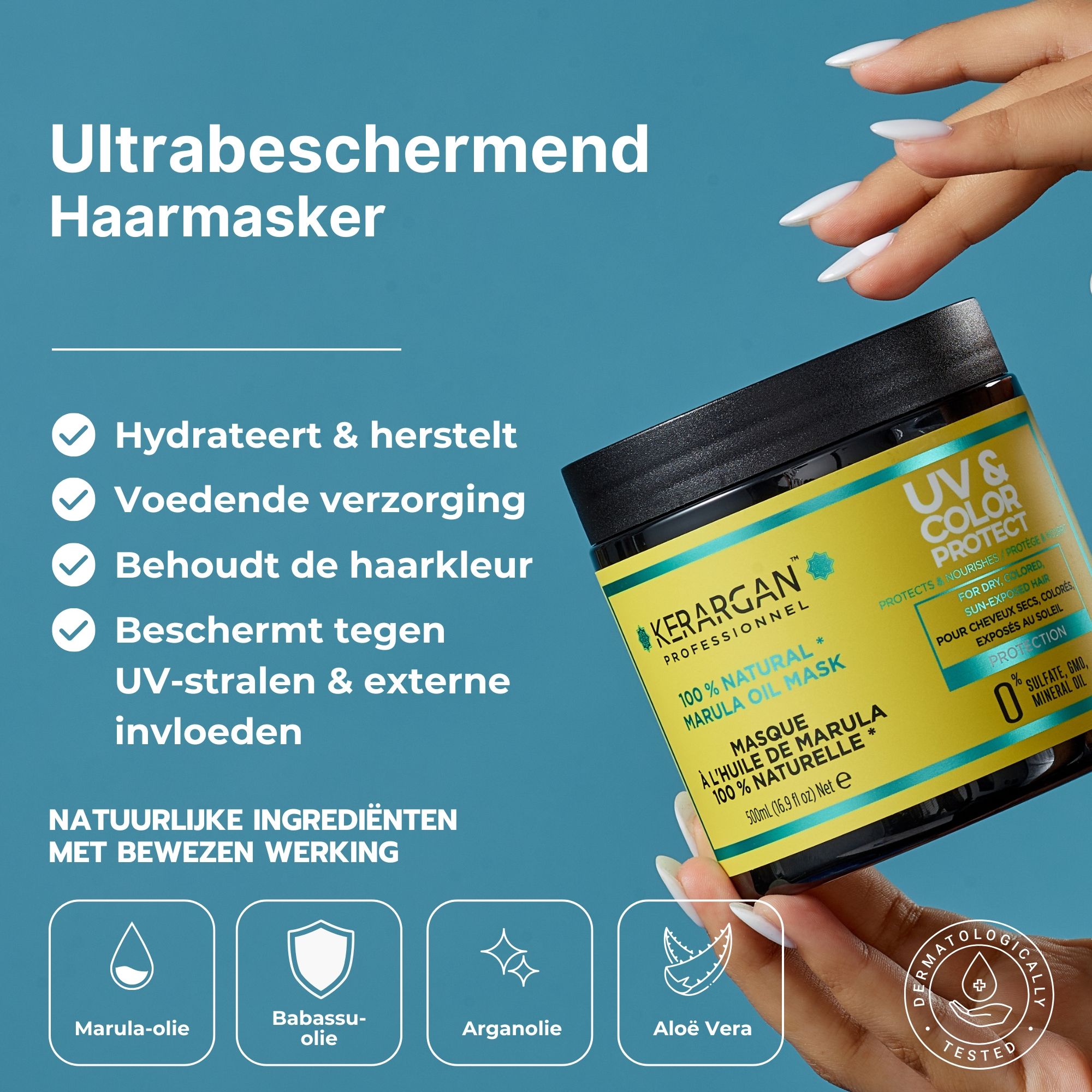 Kerargan - UV-bescherming Shampoo & Masker met Marula